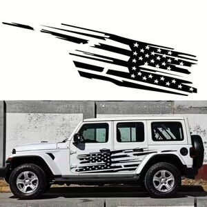 #620 2pcs of Mountain Adventurer Car Stickers for SUV Door Decoration